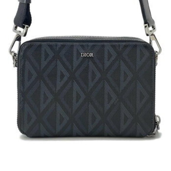 Christian Dior Diamond Shoulder Bag Black - Picture 1 of 8